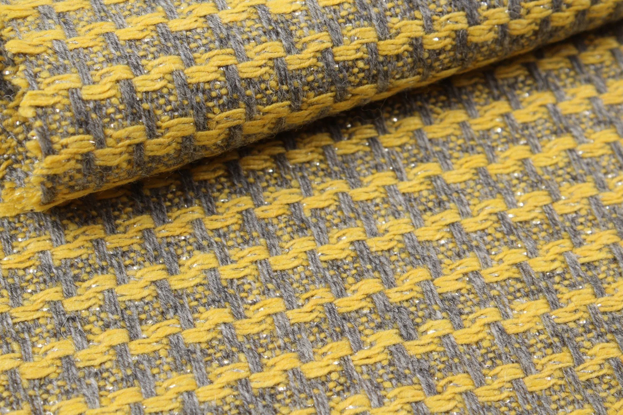 Structured Recycled Wool Yellow