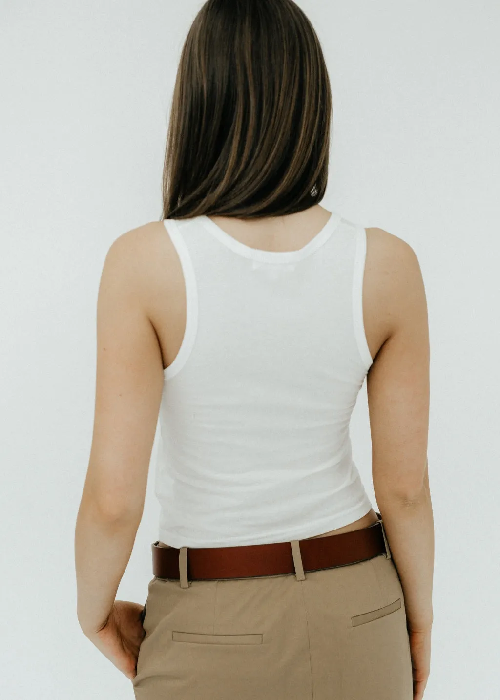 Éterne Fitted Tank in Ivory