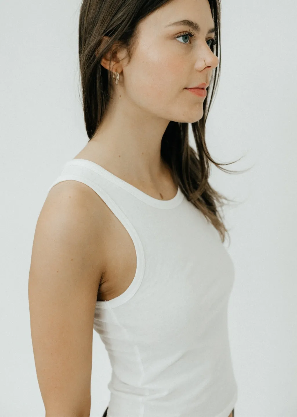 Éterne Fitted Tank in Ivory