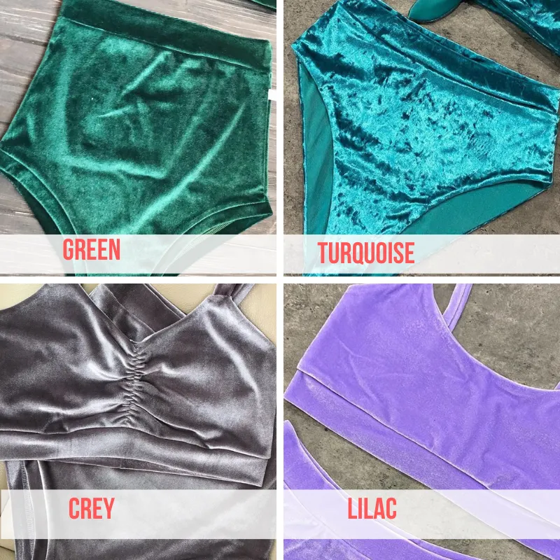 Twerk velvet loose shorts