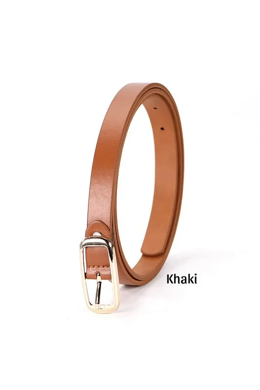 Women's Skinny Belt (Khaki)