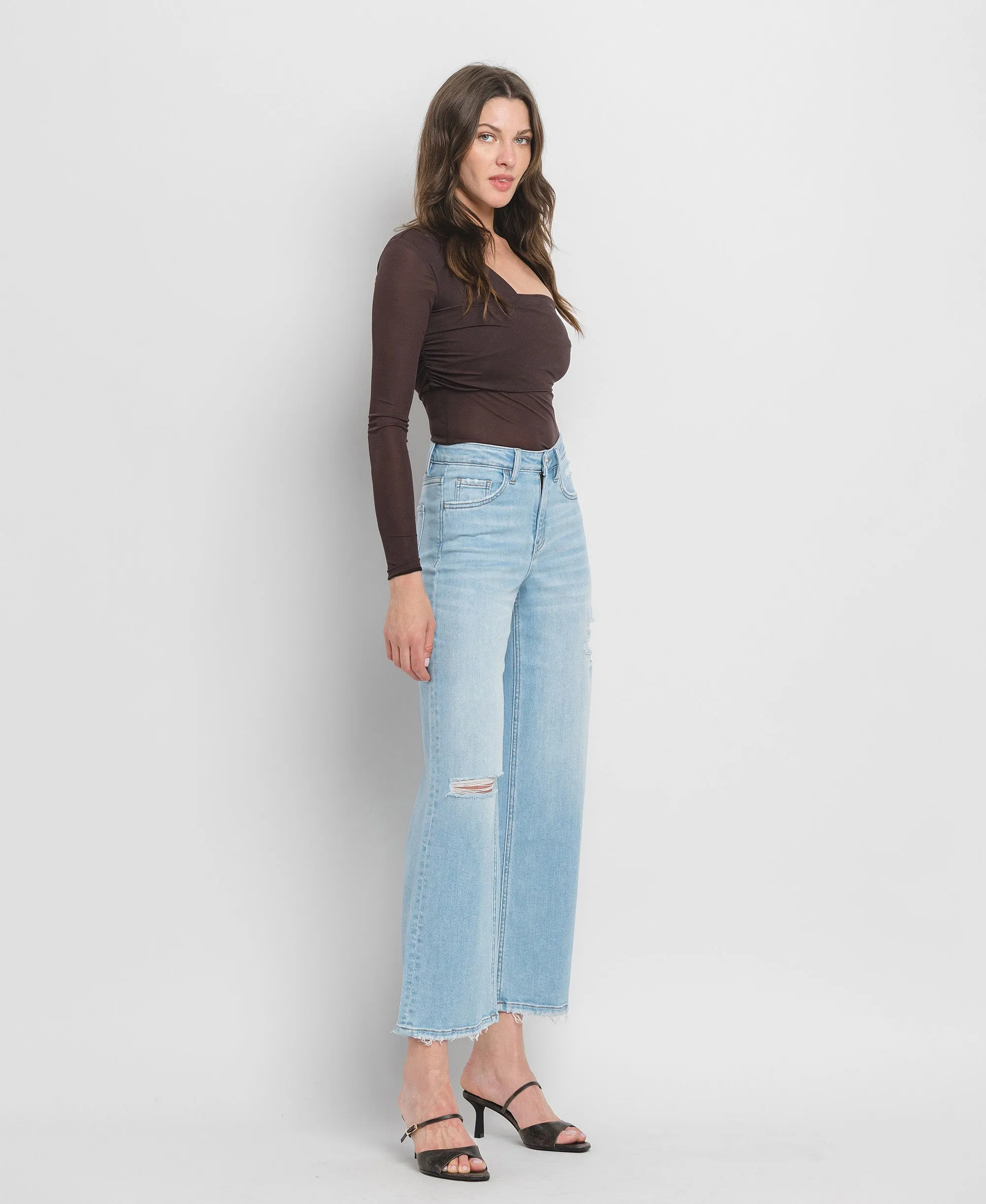 Woo - High Rise Wide Leg Jeans