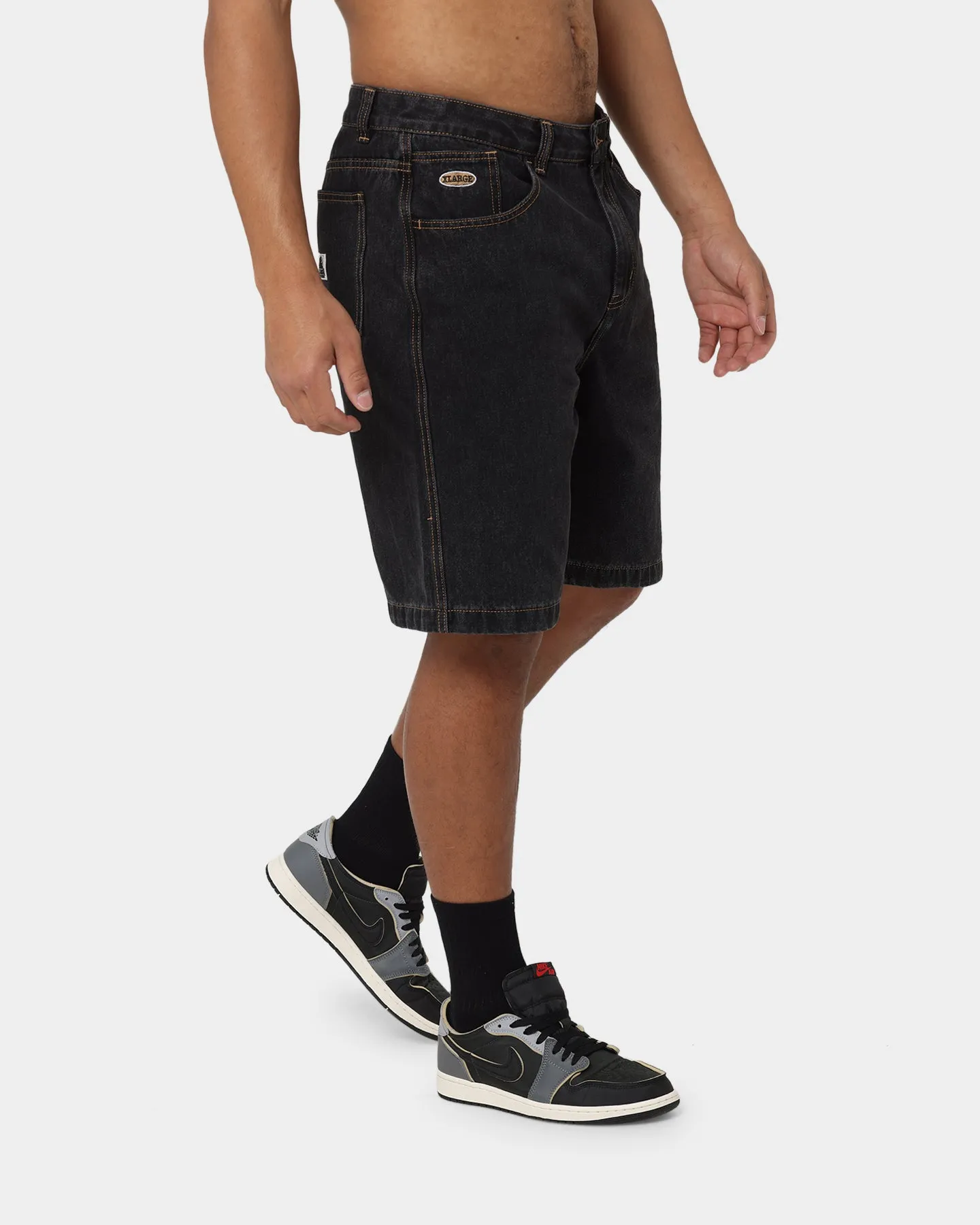 X-Large Bull Denim 91 Shorts Washed Black